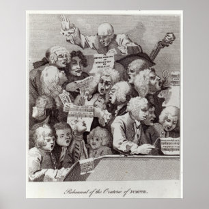 Heroefening van de Oratorio Judith, 1734 Poster