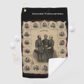 Heroenen van de burgeroorlog Zuidelijke Generalen Golfhanddoek (Insitu)