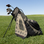 Heroenen van de burgeroorlog Zuidelijke Generalen Golfhanddoek (Groen)