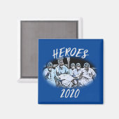 Heroes 2020 (medisch personeel-pandemie) magneet (Voorkant / Achterkant)