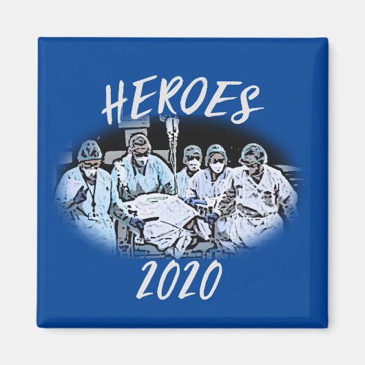 Heroes 2020 (medisch personeel-pandemie) magneet (Voorkant)