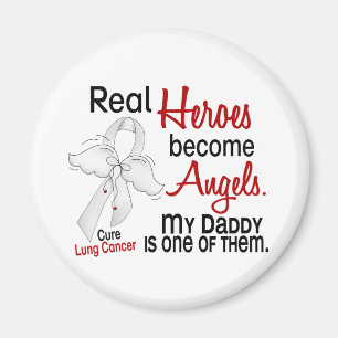 Heroes Become Angels Dad Lung Cancer Magneet