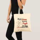 Heroes Become Angels Dad Lung Cancer Tote Bag (Voorkant (product))