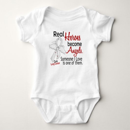 Heroes Become Angels Lung Cancer Romper (Voorkant)