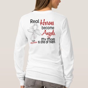 Heroes Become Angels Mam Lung Cancer T-shirt