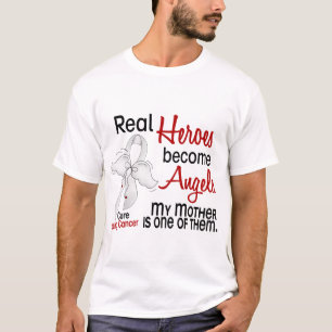 Heroes Become Angels Moeder Lung Cancer T-shirt