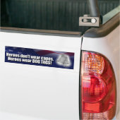 Heroes Draag Dog Tags Bumpersticker (Op Truck)