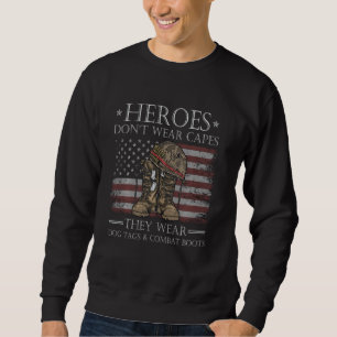 Heroes Draag geen doppen die hondenzakken en comba Trui