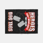 Heroes Draag kapsels die hondenzakken Draag Fleece Deken (Voorkant (Horizontaal))