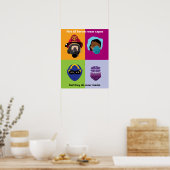 Heroes Draag maskers Voeg hier Hero in Poster (Keuken)