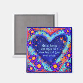 Heroes Draag Scrubs Hart Bloemenverpleegster Docto Magneet (Voorkant / Achterkant)