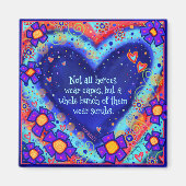 Heroes Draag Scrubs Hart Bloemenverpleegster Docto Magneet (Voorkant)