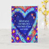 "Heroes Draag scrubs" Kaart (Gele Bloem)