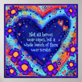 Heroes Draag Scrubs Poster (Voorkant)