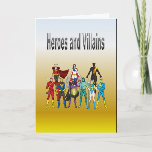 Heroes en Villains Kaart (Voorkant)