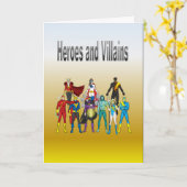 Heroes en Villains Kaart (Gele Bloem)