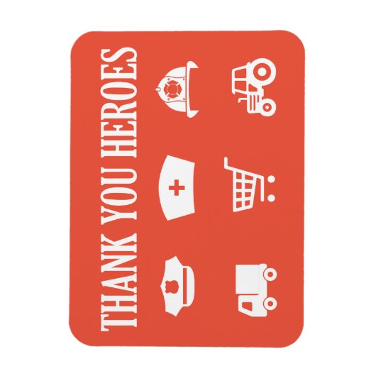 Heroes | Frontlinnen | Dank u wel Magneet (Verticaal)