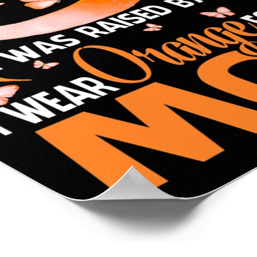 Heroes Ik Draag Sinaasappel voor mijn moeder Multi Poster (Hoek)