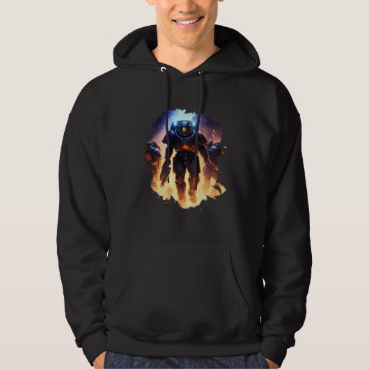 Heroes in space the amazing Space Marines Hoodie (Voorkant)