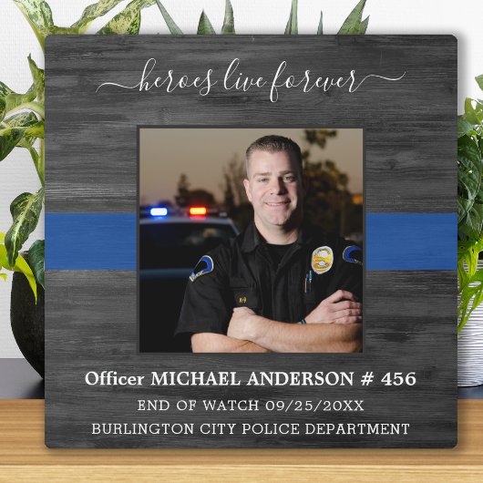 Heroes leeft voor altijd door de herdenking van de fotoplaat