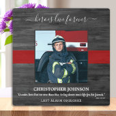 Heroes Live Forever Fallen Firefighter Memorial Fotoplaat