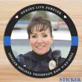 Heroes Live Forever Ronde Sticker