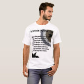 Heroes Never Die - Motivatie Quote T-shirt (Voorkant volledig)