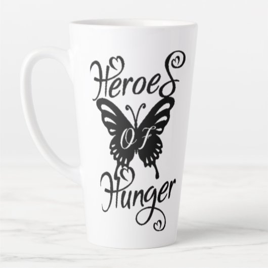 Heroes of Hunger Butterfly Grote Latte Mok (Links)