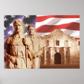 Heroes of The Alamo, San Antonio, Texas Poster (Voorkant)