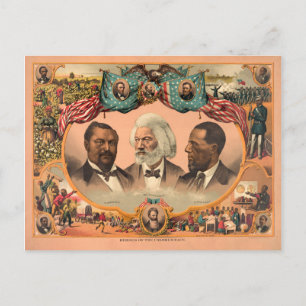 Heroes of the Colored Race (1881) Briefkaart