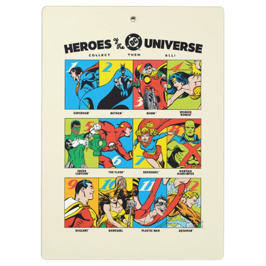 Heroes of the DC™ Universe Klembord (Achterkant)