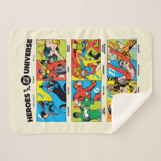 Heroes of the DC™ Universe Sherpa Deken (Voorkant (horizontaal))