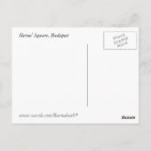 Heroes' Square, Boedapest Briefkaart (Achterkant)