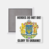 Heroes sterft geen glorie aan oekraïne magneet (Voorkant / Achterkant)