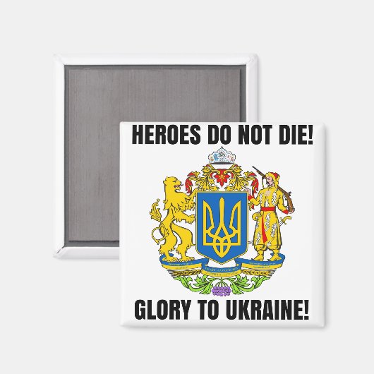 Heroes sterft geen glorie aan oekraïne magneet (Voorkant / Achterkant)