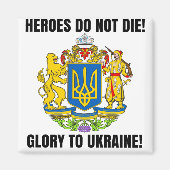 Heroes sterft geen glorie aan oekraïne magneet (Voorkant)