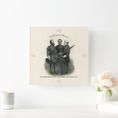 Heroes Stonewall Beauregard Lee Vierkante Klok (Huis)