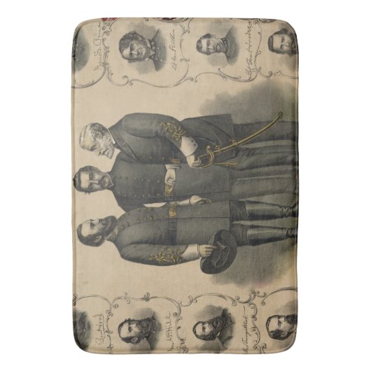 Heroes van de burgeroorlog badmat (Voorkant Verticaal)