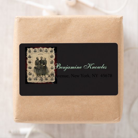 Heroes van de burgeroorlog etiket (Insitu)