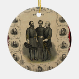 Heroes van de burgeroorlog keramisch ornament