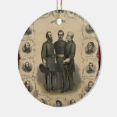 Heroes van de burgeroorlog keramisch ornament (Links)