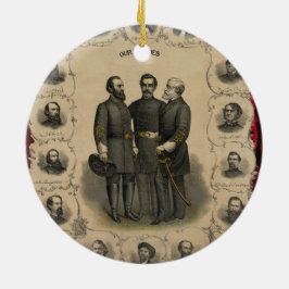 Heroes van de burgeroorlog keramisch ornament