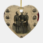 Heroes van de burgeroorlog keramisch ornament (Achterkant)