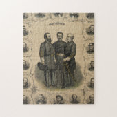 Heroes van de burgeroorlog legpuzzel (Verticaal)