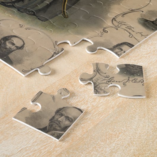 Heroes van de burgeroorlog legpuzzel (Zijkant)