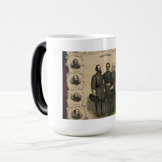 Heroes van de burgeroorlog magische mok (Voorkant links)