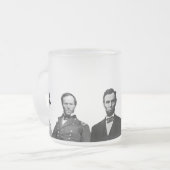 Heroes van de burgeroorlog matglas koffiemok (Voorkant links)