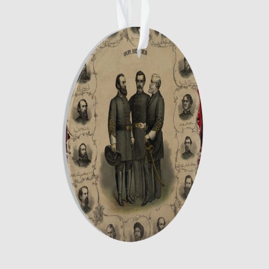 Heroes van de burgeroorlog ornament (voorkant)
