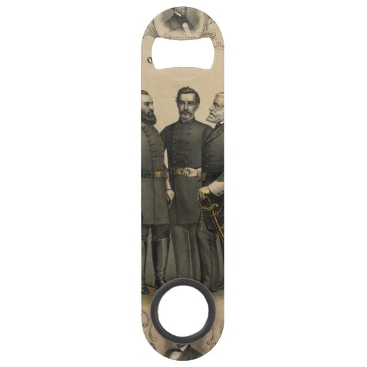 Heroes van de burgeroorlog speed flessenopener (Achterkant)