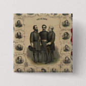 Heroes van de burgeroorlog vierkante button 5,1 cm (Voorkant)